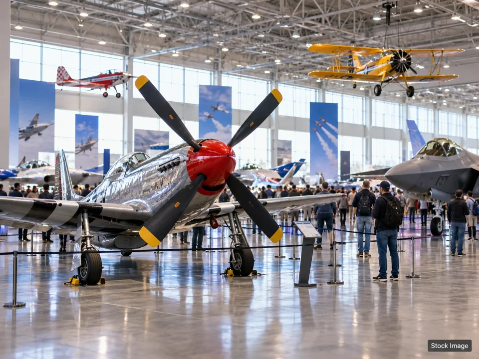 Aviation weekend shows — airshow scene